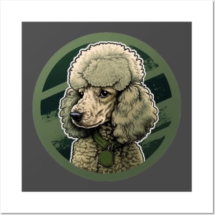 Poodle Camouflage Motif Posters and Art